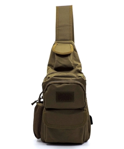 Military Canvas Large Sling Backpack TR1720 KHAKI
